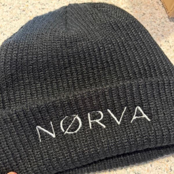 Original product photo of a beanie before AI processing